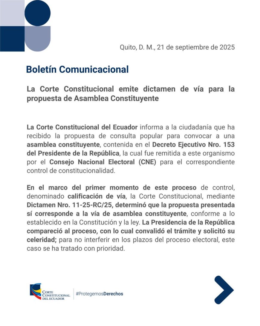 Consulta Popular Constituyente Aprobada por la Corte Constitucional