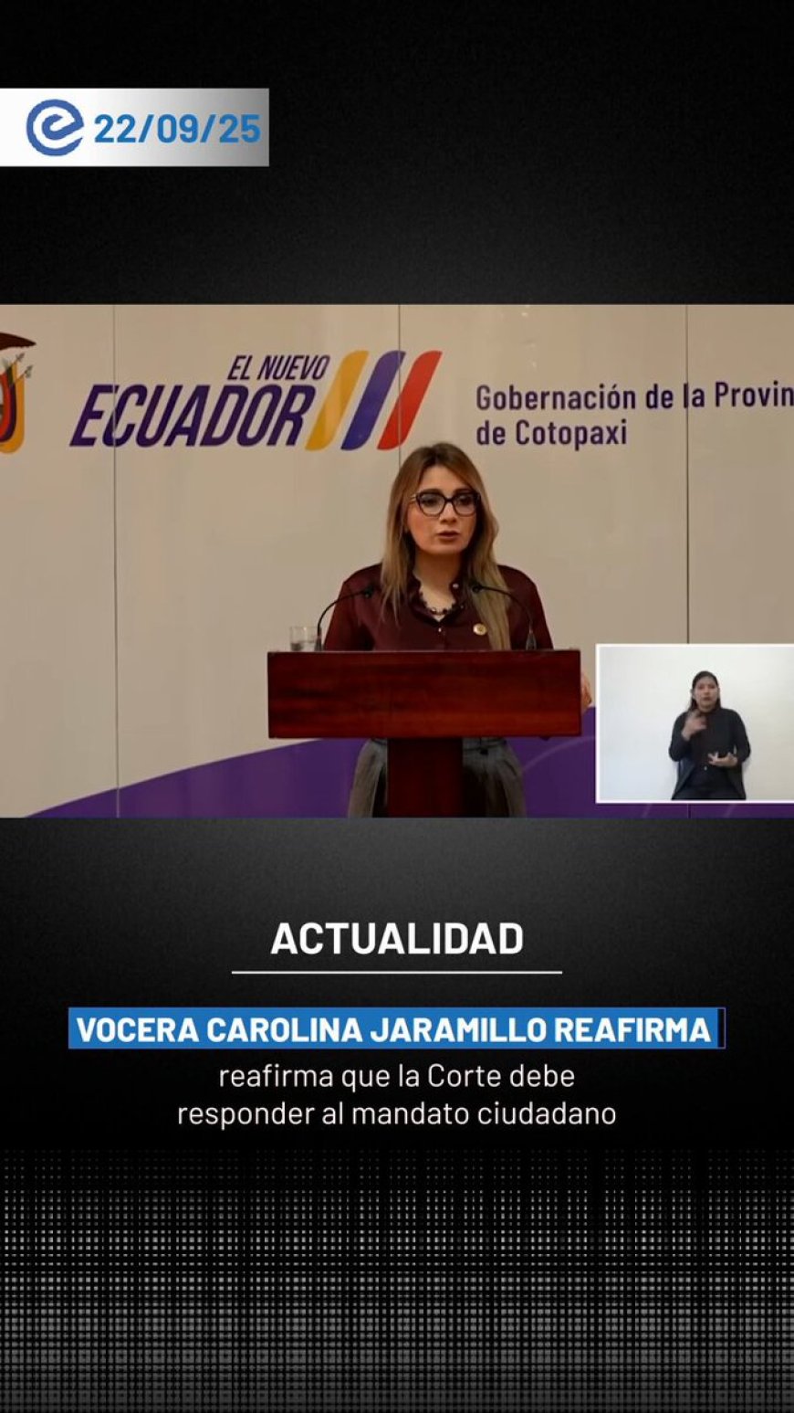 Carolina Jaramillo descarta plan B ante propuesta de Asamblea Constituyente | Insiste en que la decisión final reside en la ciudadanía