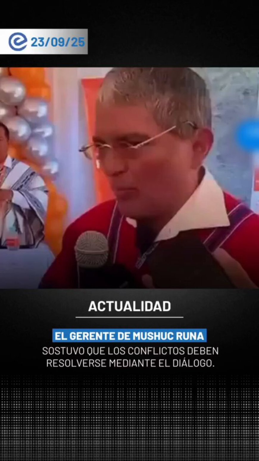 Luis Chango: 'En Tungurahua hay calma, Conaie ya no tiene acogida'