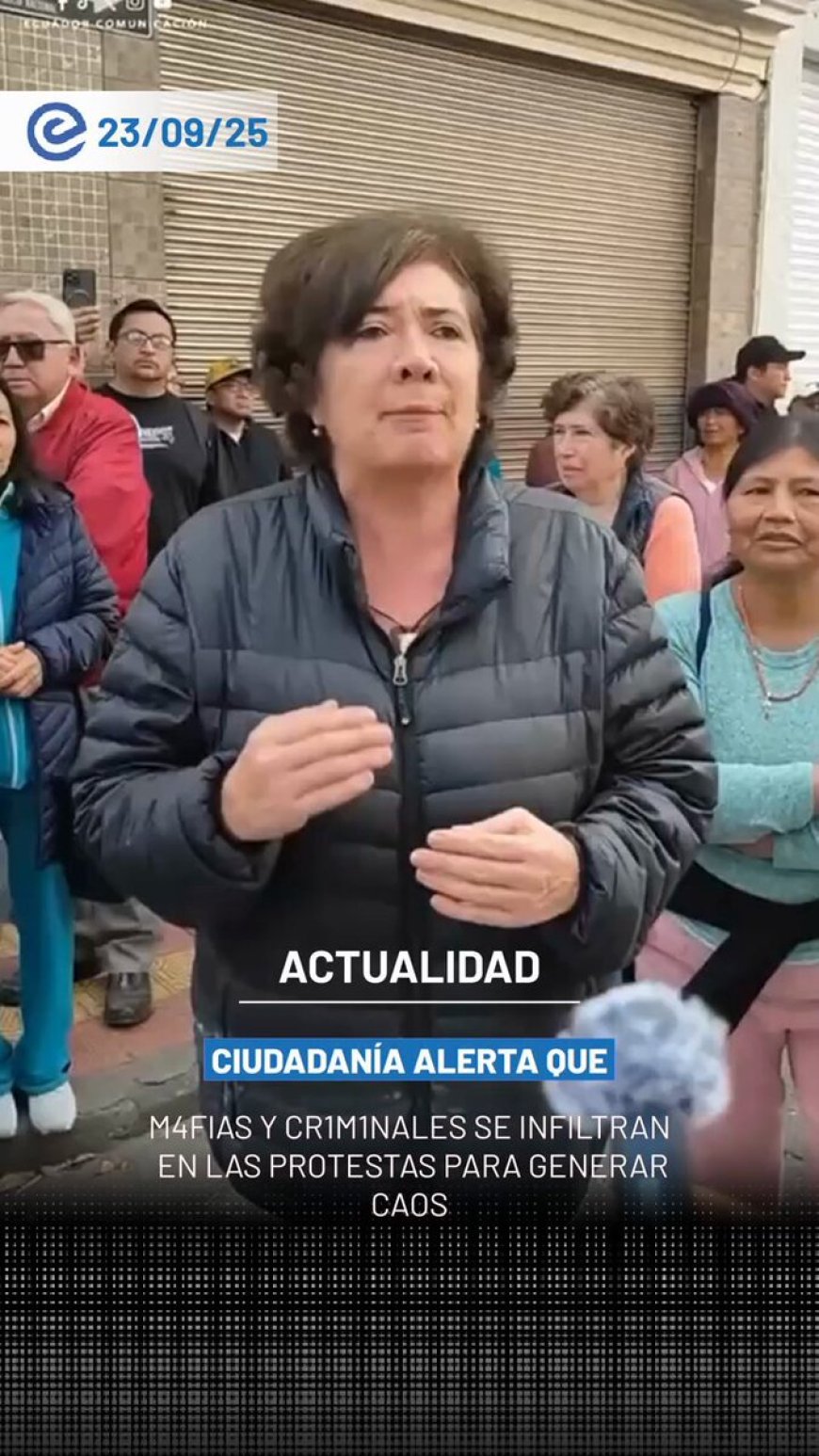 Otavalo: Mujer denuncia infiltración de mafias en protestas