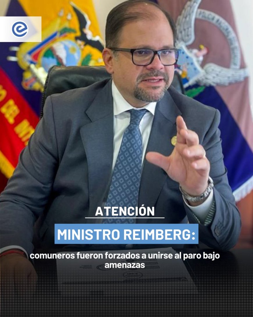 Ministro denuncia obligatoriedad de participación en paro nacional | Comuneros amenazados con sanciones