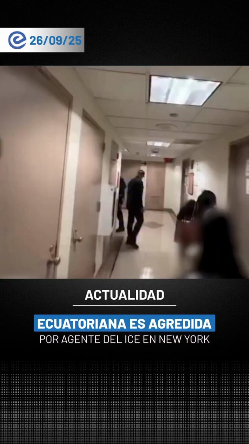 Ecuatoriana agredida por agente del ICE en Nueva York durante detención de su esposo
