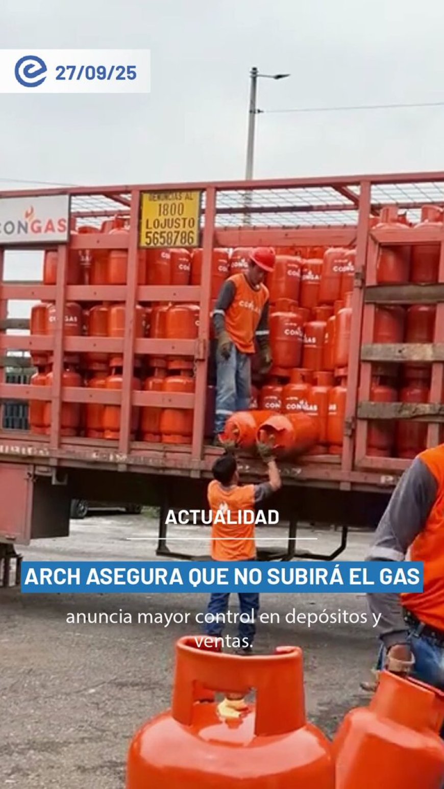 Precio del gas doméstico se mantiene en $1,65 tras eliminación de subsidio al diésel