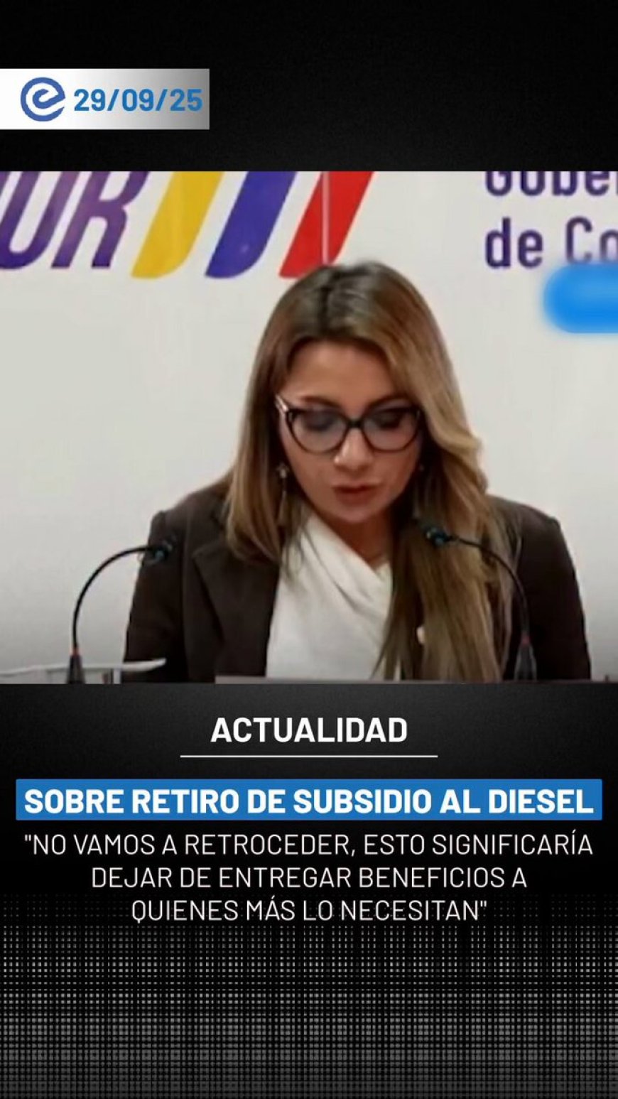 Ecuador: Gobierno se mantiene firme ante protestas por eliminación de subsidio al diésel
