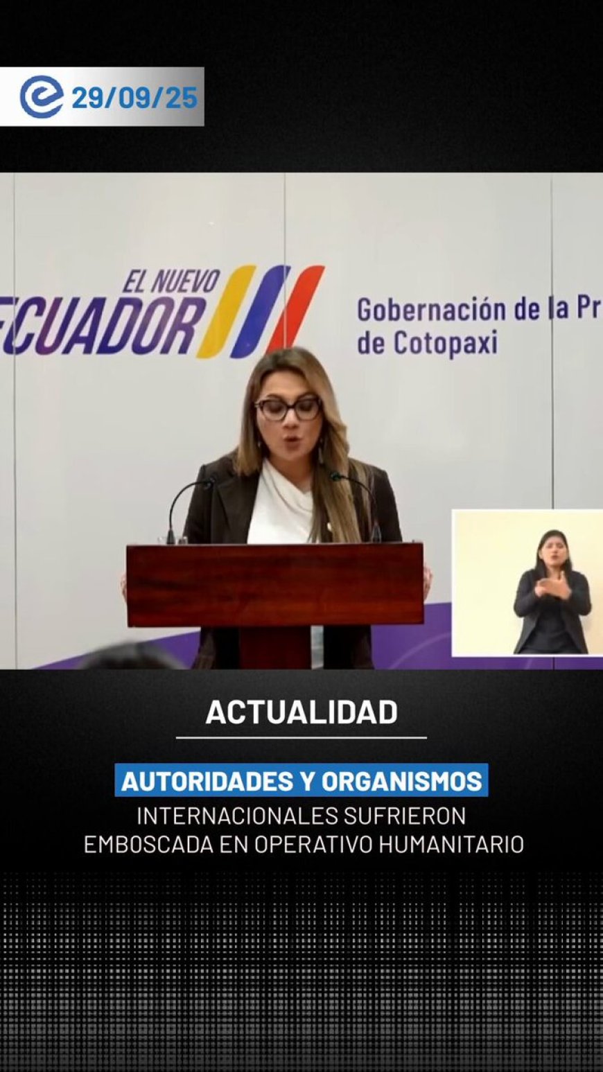 🔵 Un convoy humanitario liderado por el presidente Daniel Noboa fue emboscado en Cotacachi. Pese a la custodia militar, manifestantes lanzaron bombas molotov contra la misión que buscaba entregar alimentos y medicinas en Imbabura.