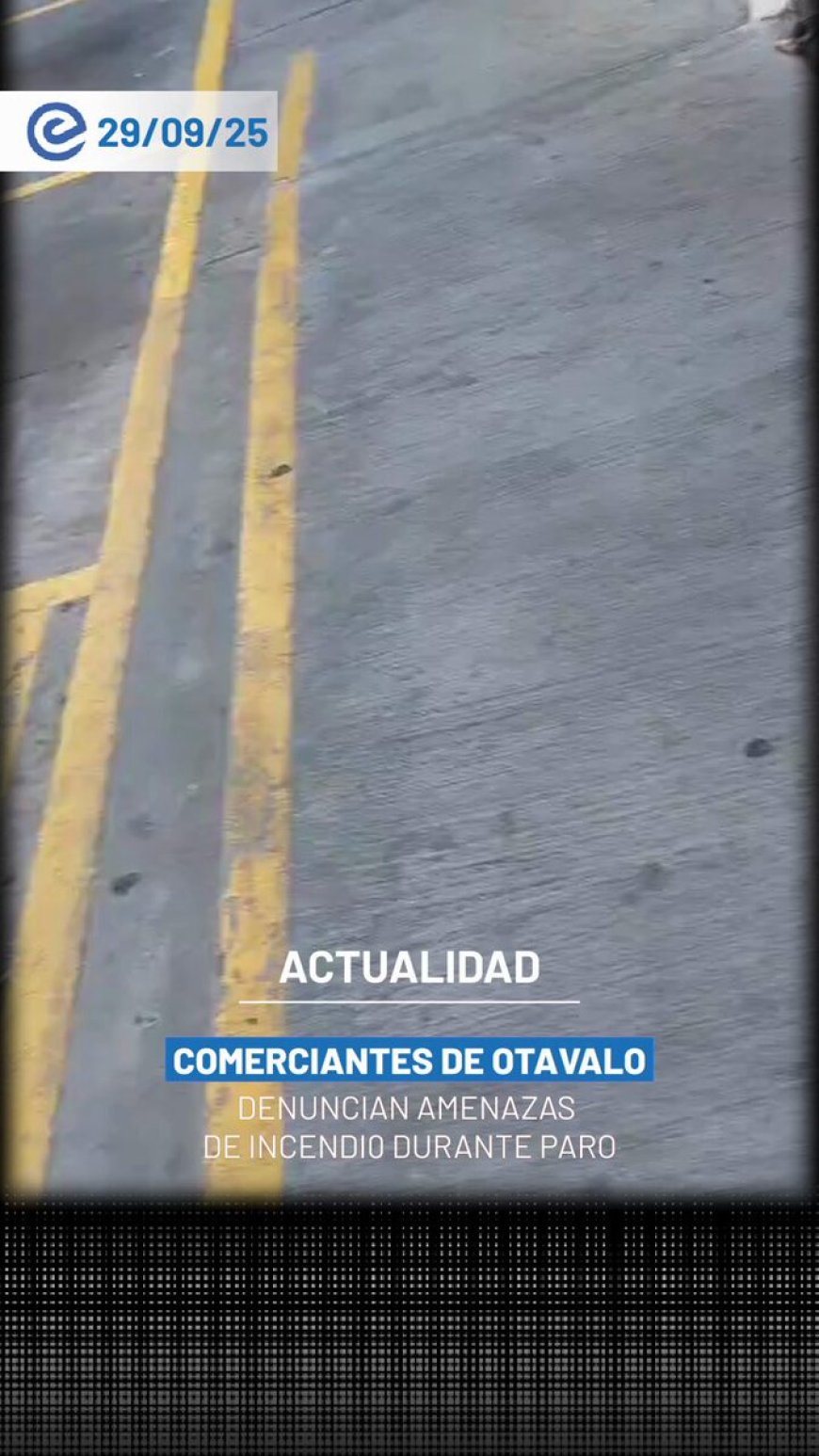 Protestas violentas en Otavalo: Comerciantes denuncian amenazas e intimidación