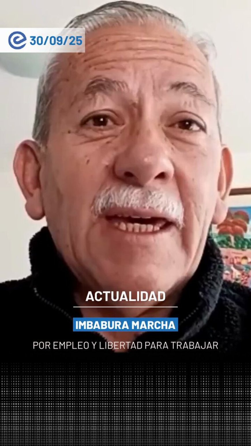 Carlos Aguinaga: Comerciantes y agricultores de Imbabura marchan por empleo y libertad