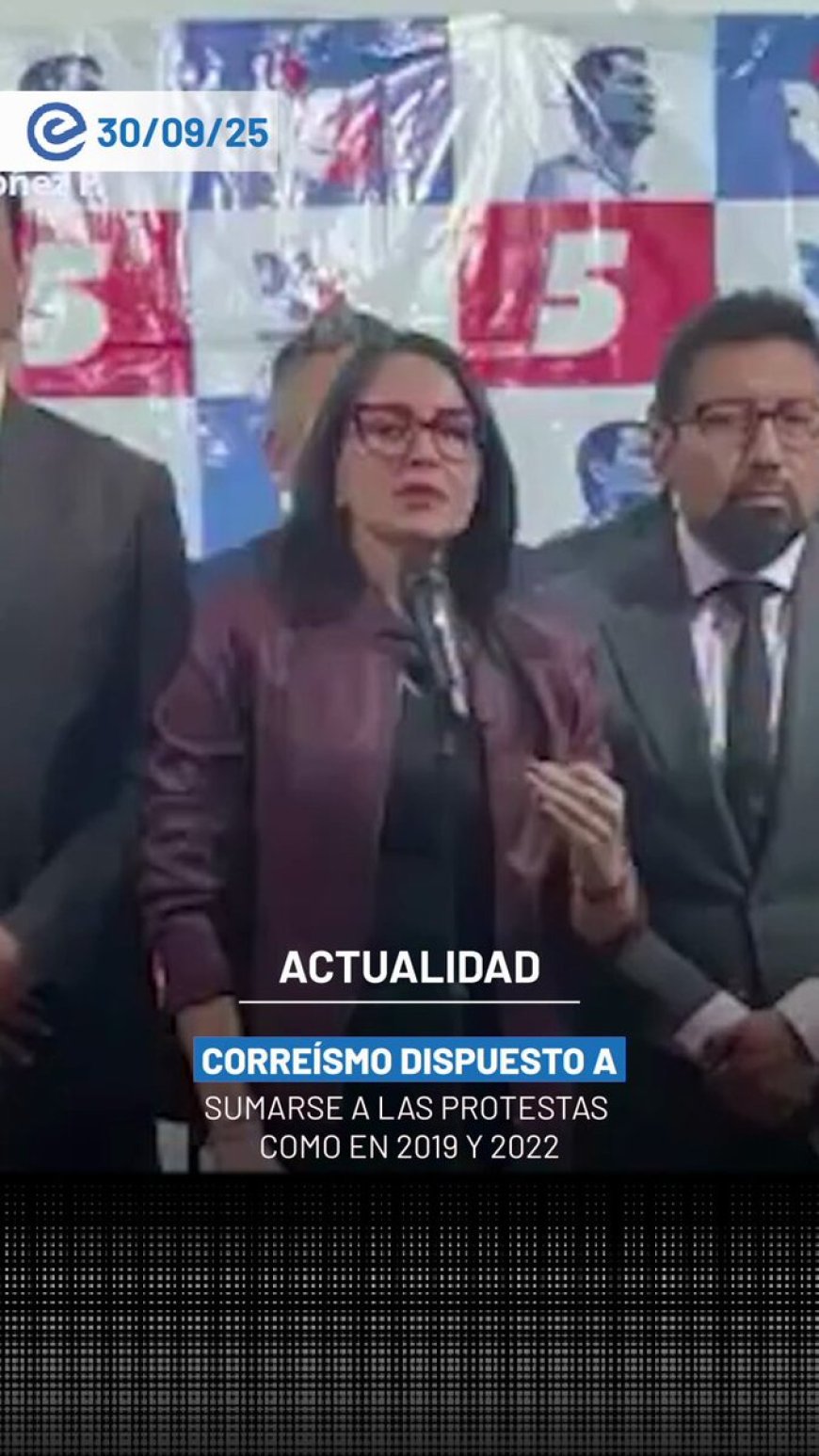 Luisa González ofrece apoyo total a manifestantes | Movilización correísta en la mira