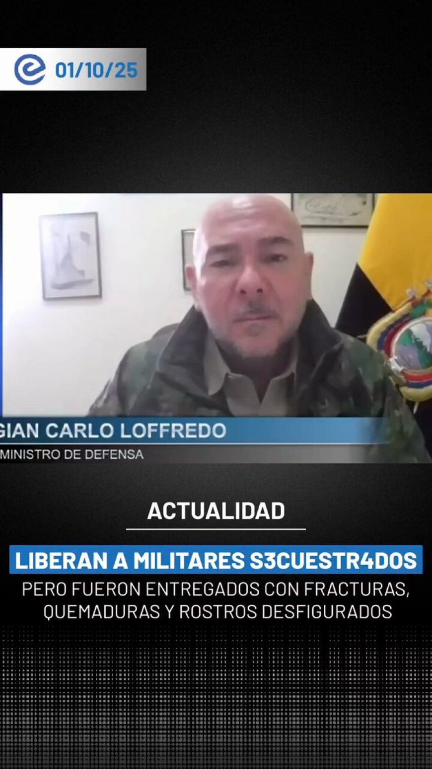 Militares secuestrados en Ecuador son liberados tras sufrir brutales torturas