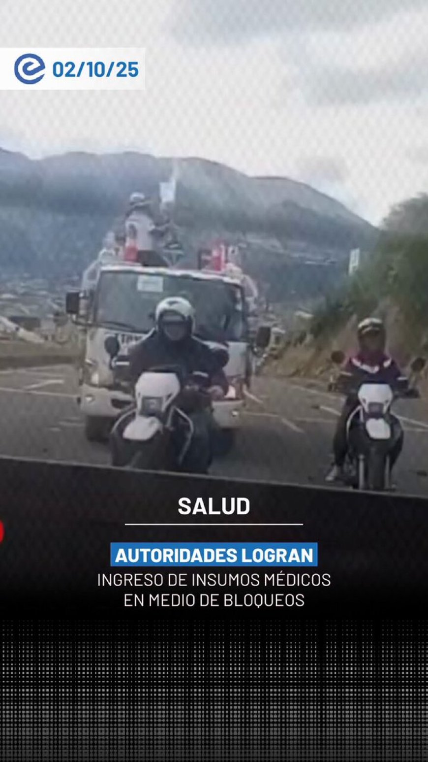 Otavalo: Tubos de oxígeno llegan a hospital San Luis tras operativo humanitario