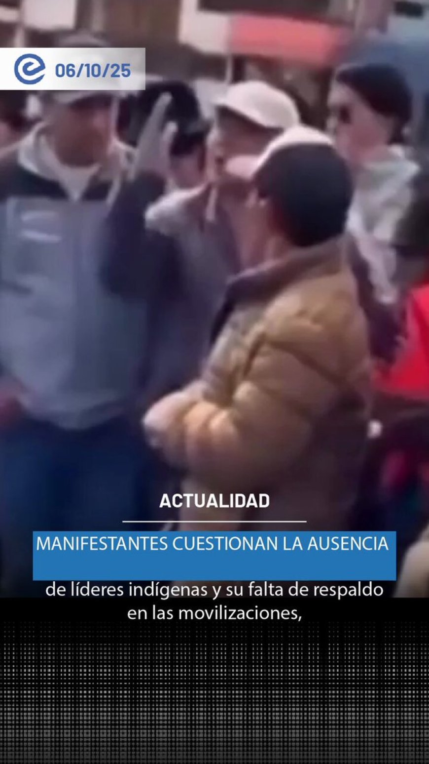 Tensiones en las protestas en Ecuador: Manifestantes critican la falta de liderazgo indígena