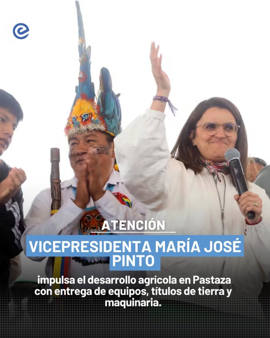 María José Pinto impulsa el agro en Pastaza con entrega de paquetes tecnológicos y títulos de propiedad