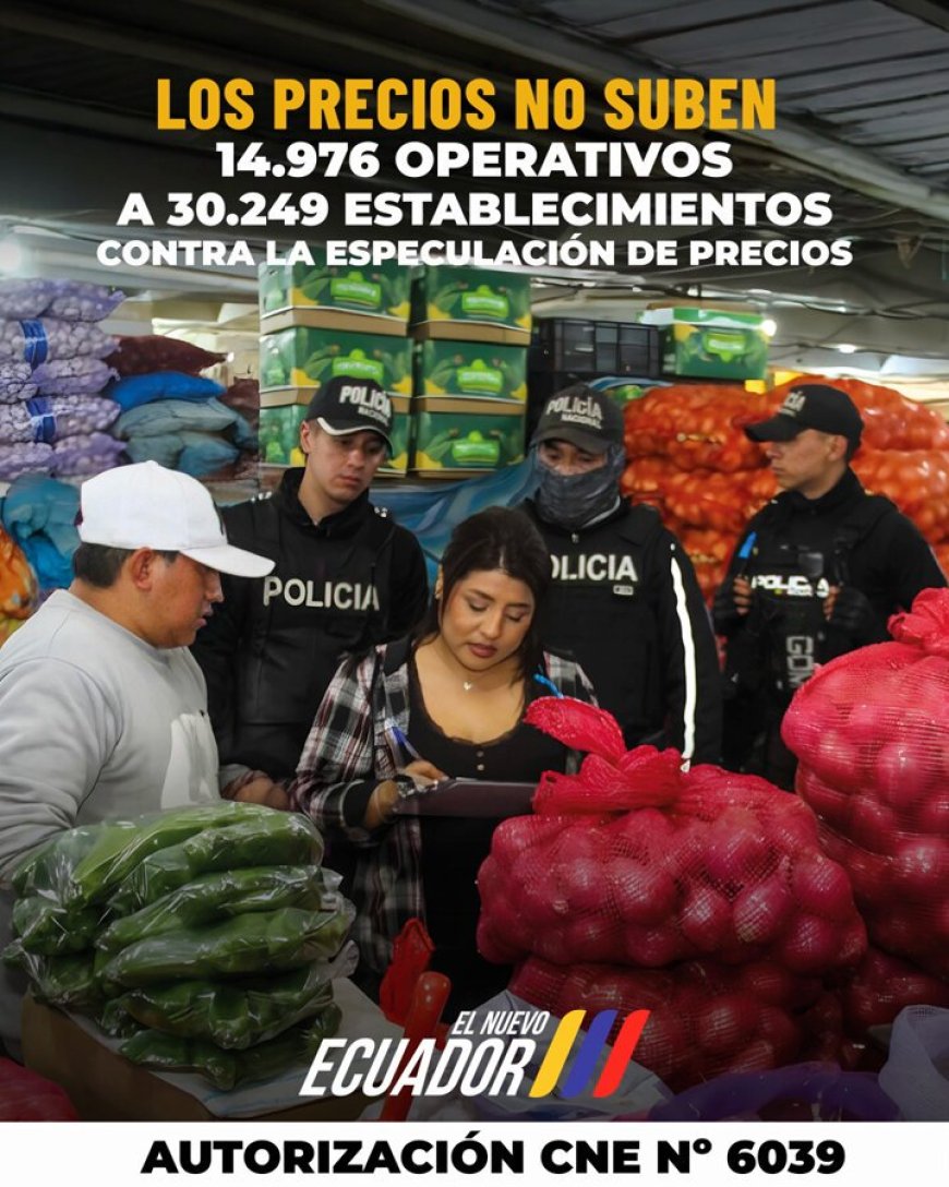 Controles permanentes porque los precios no suben. #ElNuevoEcuador vela por el bienestar y la economía de las familias ecuatorianas. Trabajando por un #EcuadorMasJusto donde no se permite la especulación ni el alza de precios.