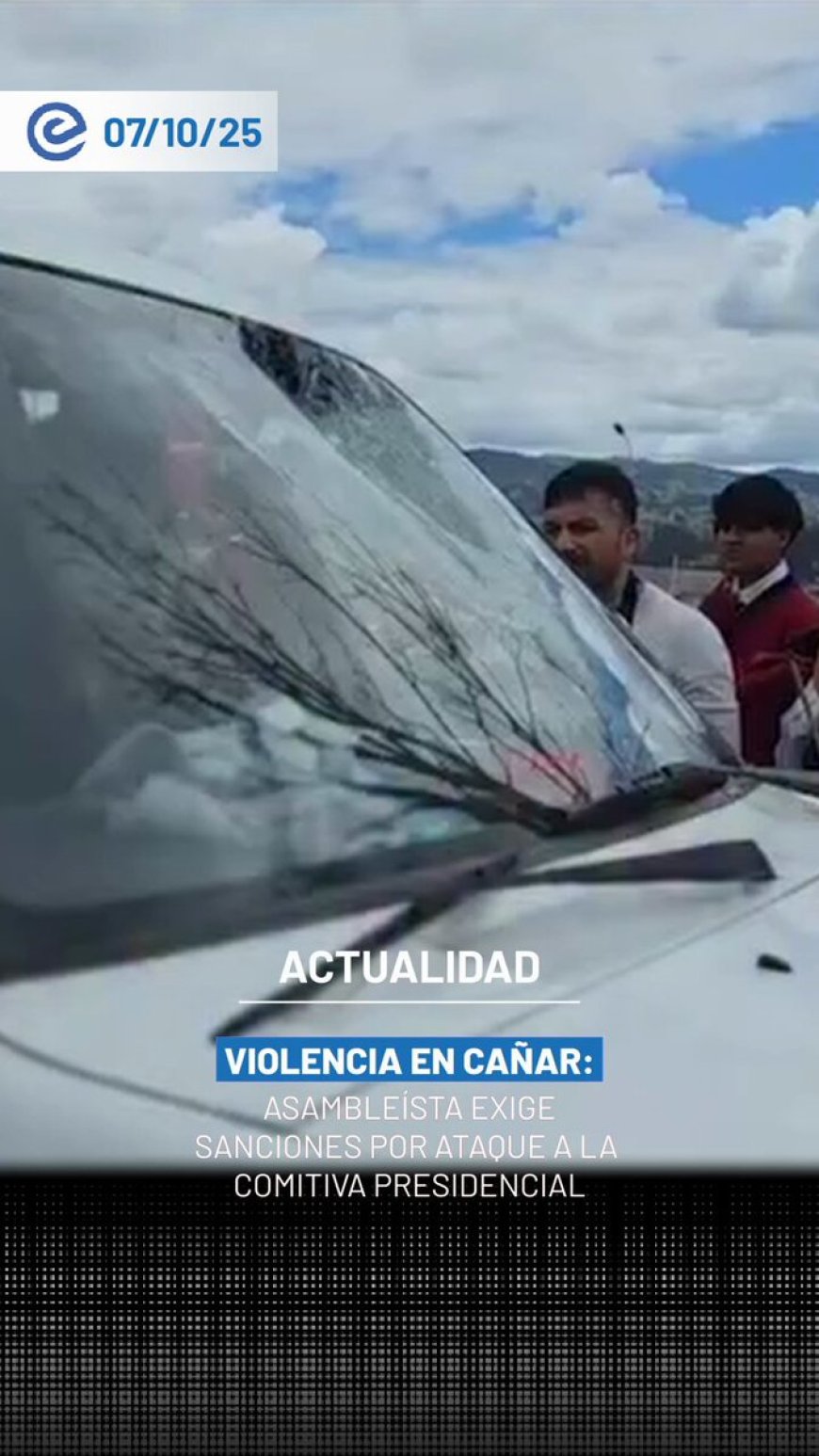 Asambleísta Matovelle condena ataque a comitiva presidencial en Cañar