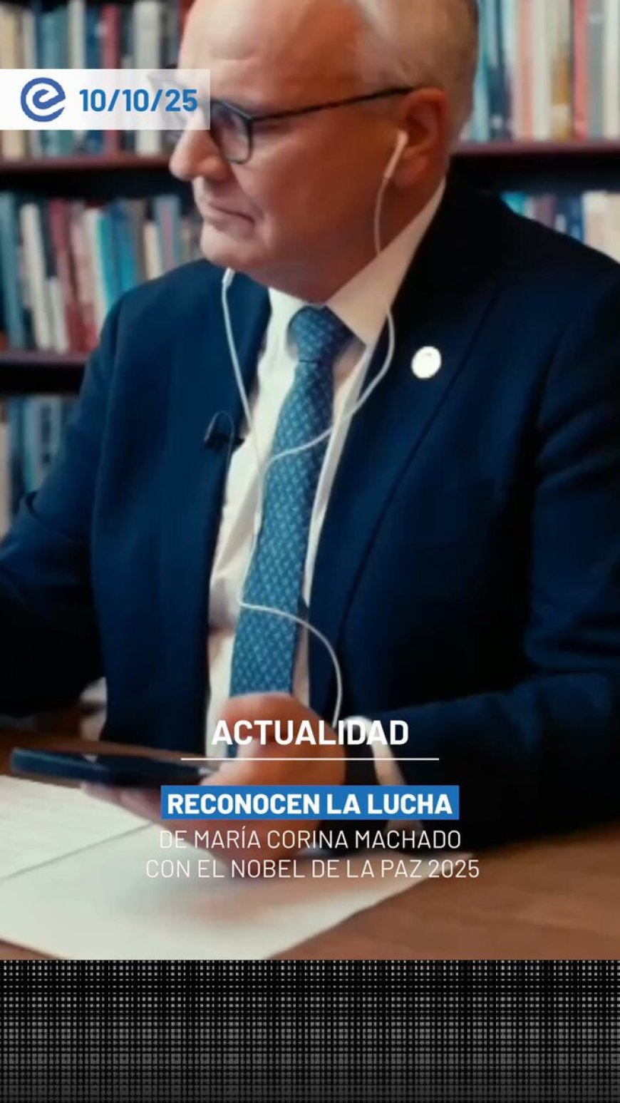 María Corina Machado galardonada con el Premio Nobel de la Paz 2025