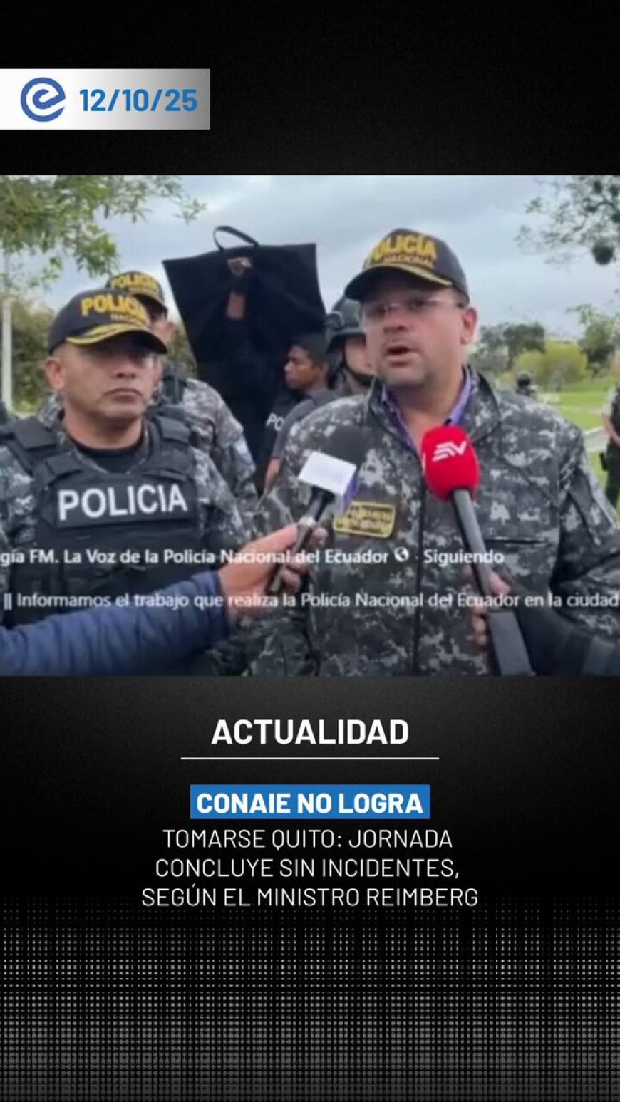 Quito recupera la calma tras protestas | Operativos de seguridad continúan