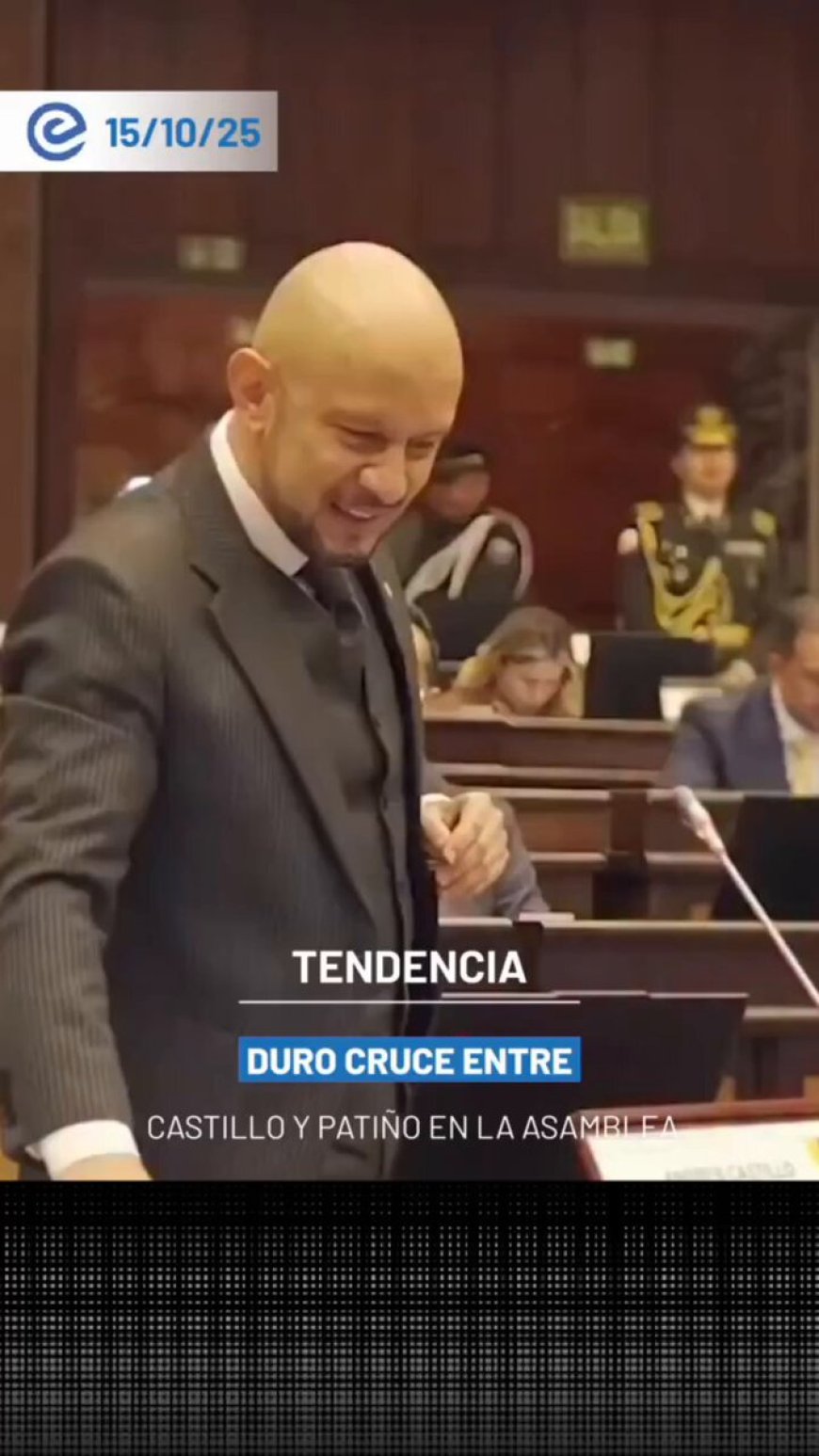 Tensión en la Asamblea Nacional: Asambleístas Castillo y Patiño protagonizan fuerte cruce de palabras
