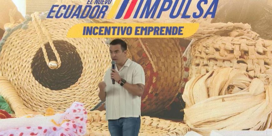 Noboa responde a protestas: 'No nos trabarán 300 personas pegando gritos'