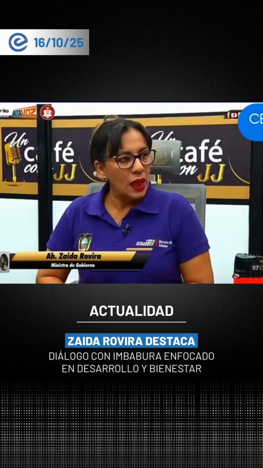 Zaida Rovira detalla avances en diálogo entre Gobierno e Imbabura | Enfoque en salud, educación y productividad