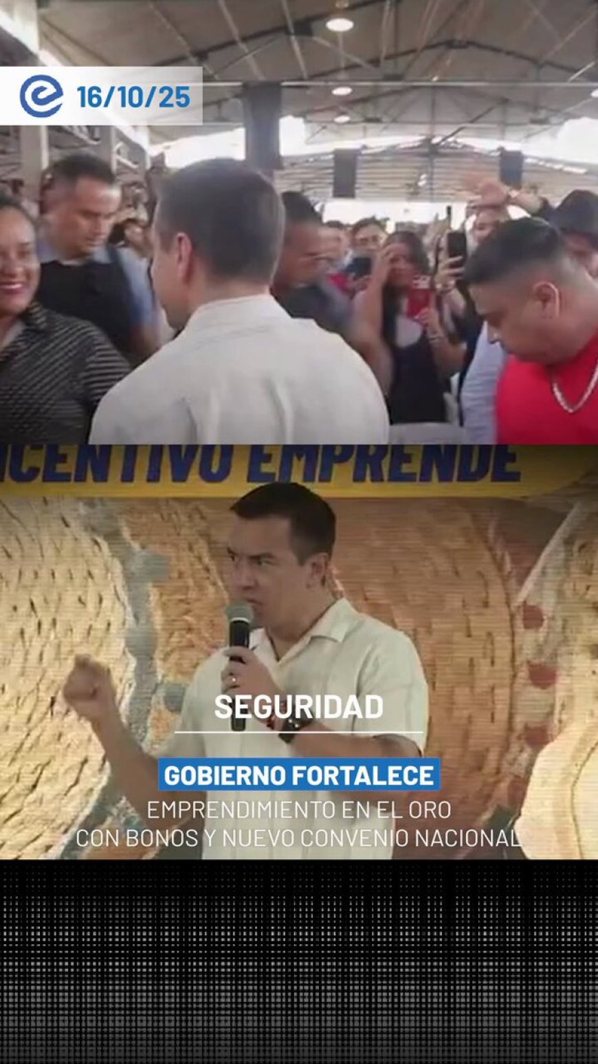 Daniel Noboa impulsa el emprendimiento con firma de convenio y entrega de bonos