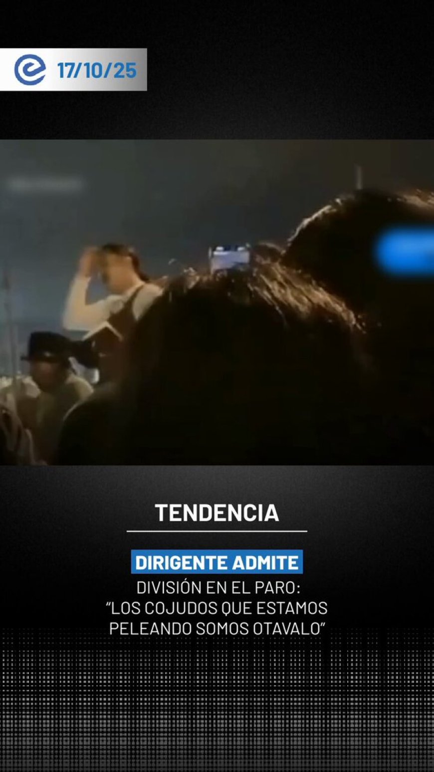 🔵 Un líder indígena de Imbabura afirmó que Otavalo mantiene su proceso de lucha, mientras que cantones como Cayambe, Atuntaqui e Ibarra desarrollan sus actividades económicas con normalidad.