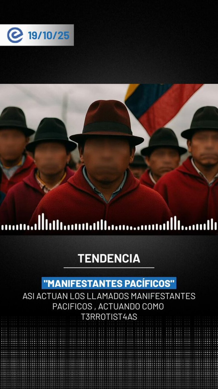 Audio filtrado revela supuesta coordinación de bloqueos indígenas en Imbabura