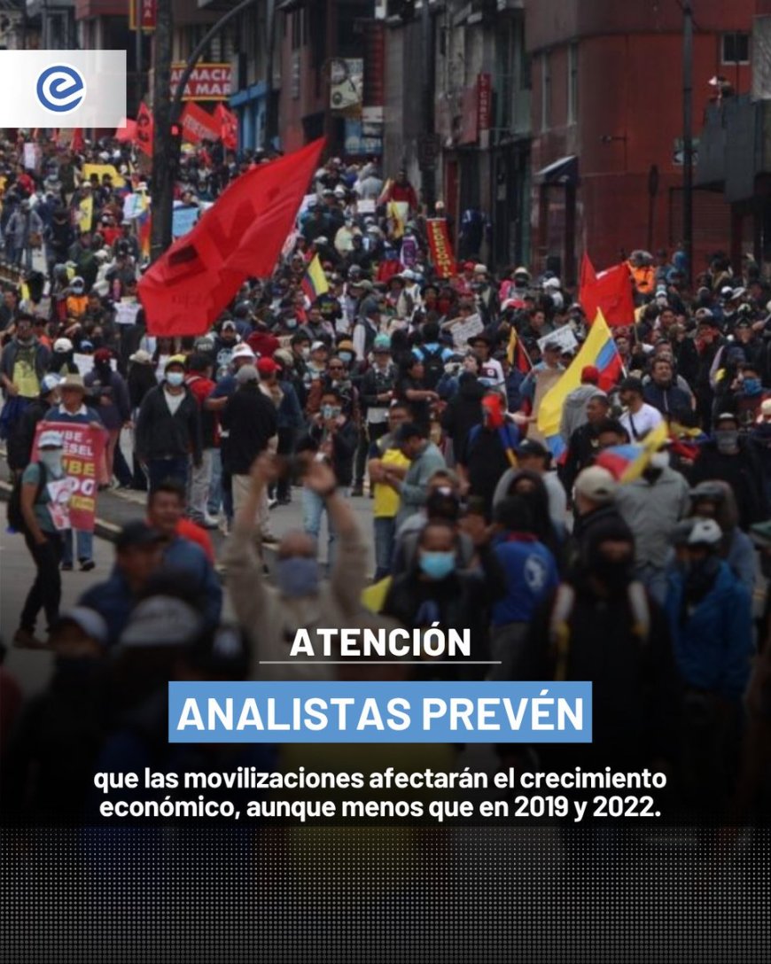 Movilizaciones afectarán el crecimiento económico del país | Impacto del paro de 2025 sería menor