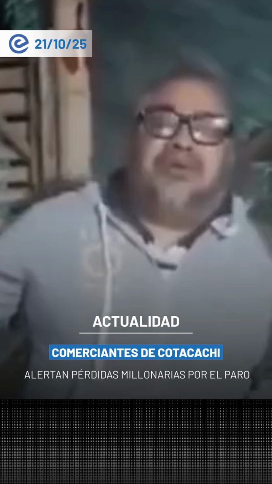 🔵 Cotacachi enfrenta una crisis económica por el paro nacional