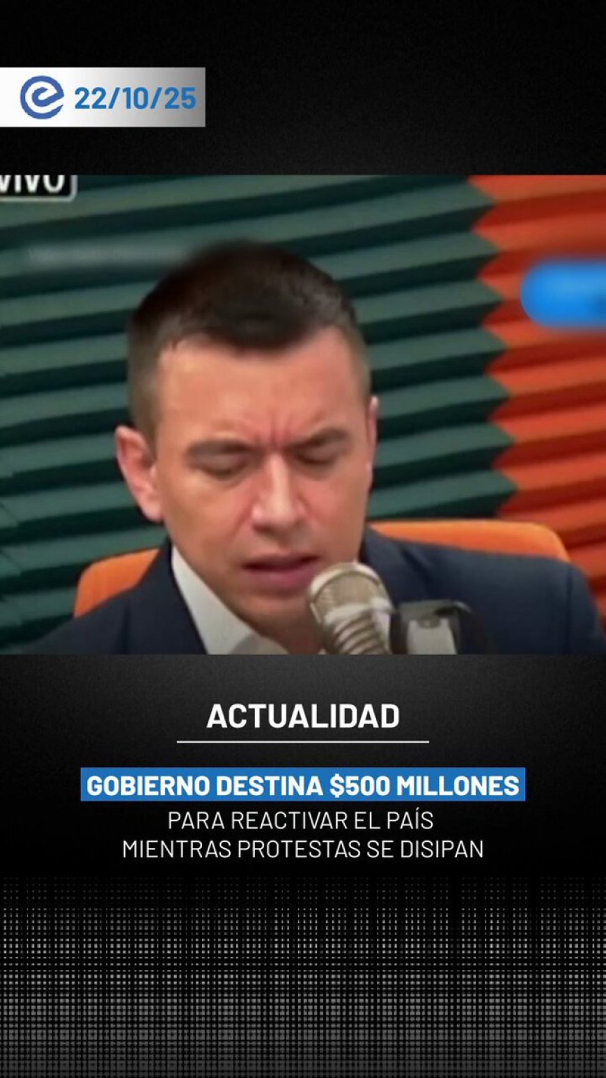 Noboa destina 100 millones de dólares en bonos y anuncia más ayudas