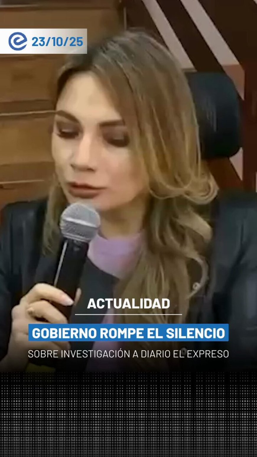 Vocera de Gobierno se refiere a investigación contra Diario Expreso