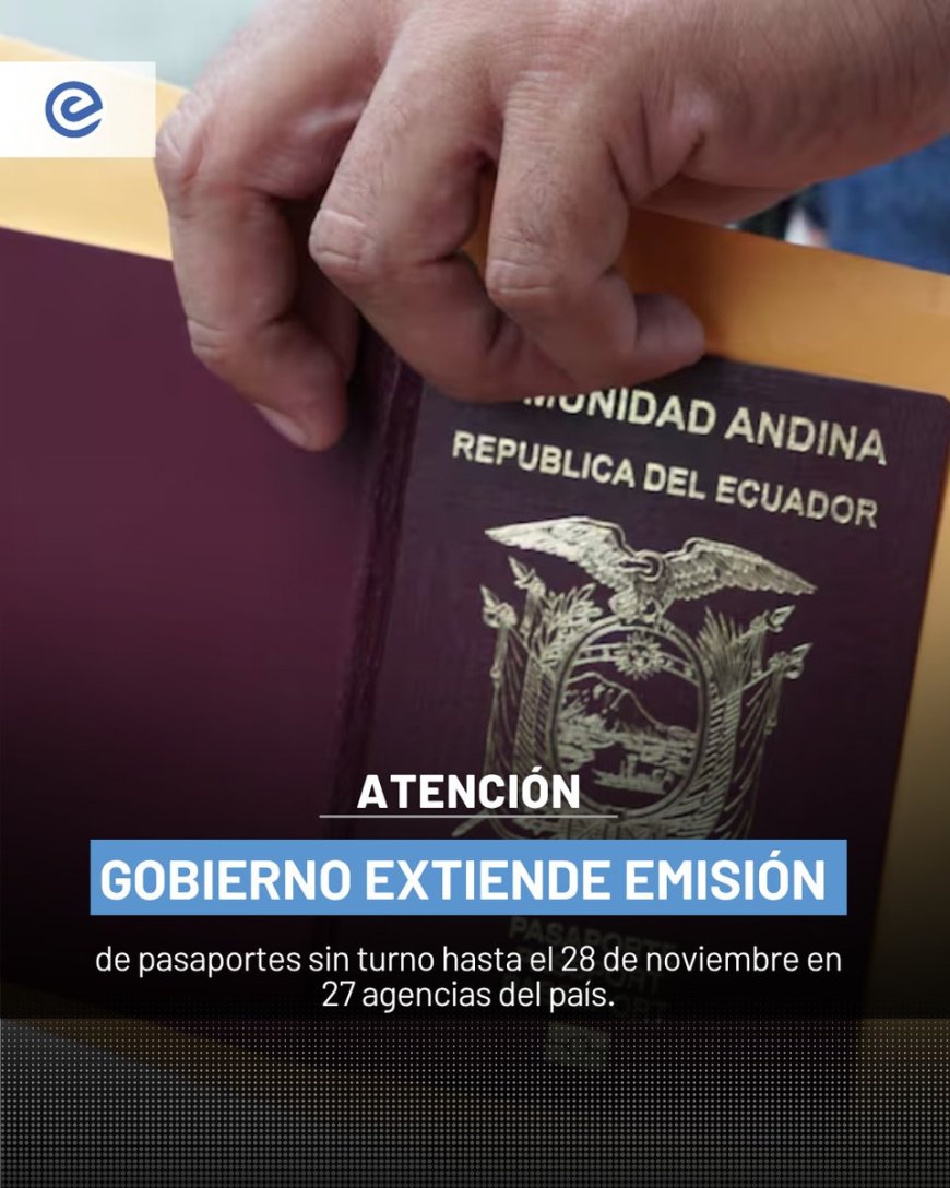 Pasaportes sin turno: Trámite ágil en Ecuador durante un mes | Noboa facilita el acceso