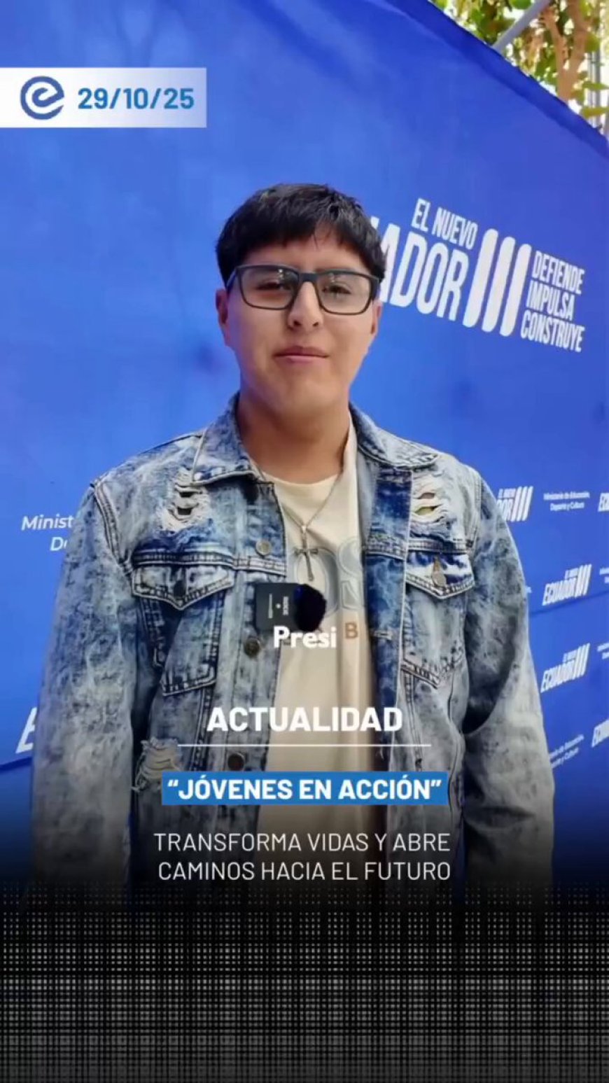 Jóvenes agradecen a Noboa por programa 'Jóvenes en Acción'