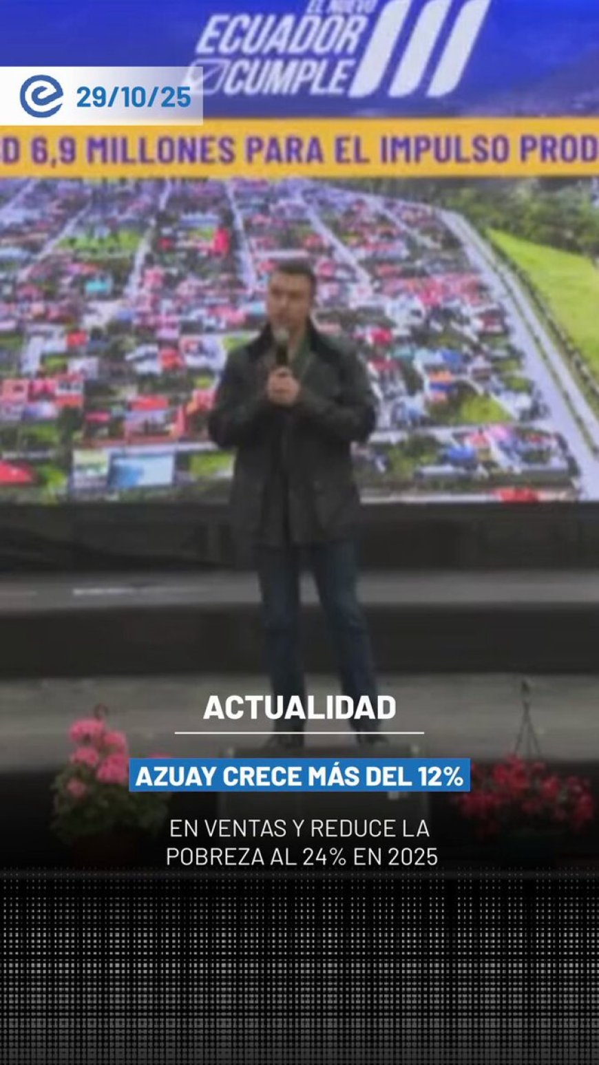 Azuay experimenta crecimiento económico del 12% según Daniel Noboa