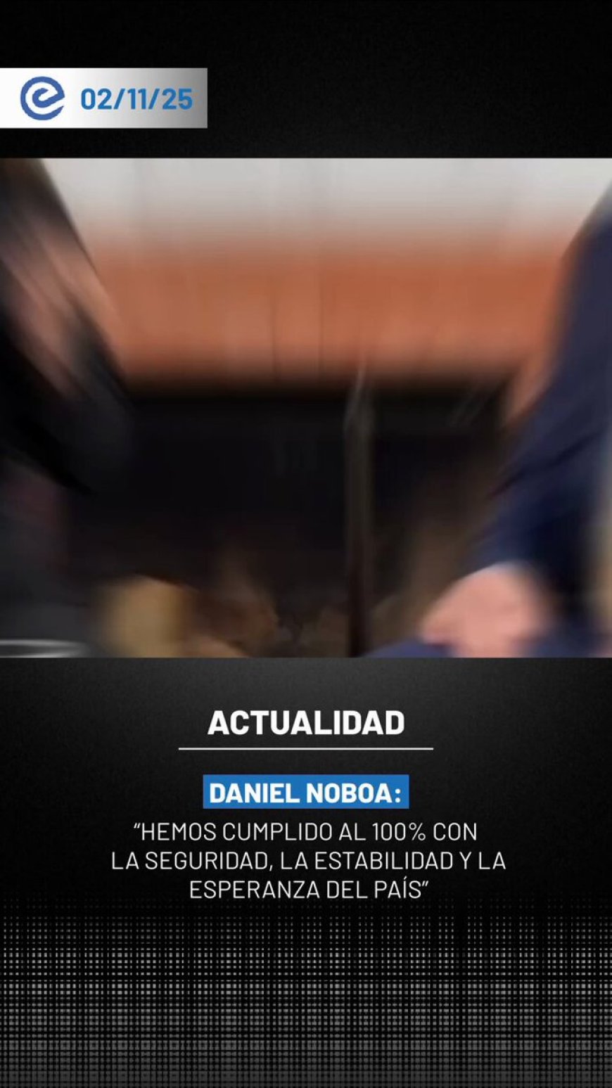 🔵 A puertas de cerrar 2025, el presidente Daniel Noboa destacó en entrevista con Teleamazonas la reducción del gasto público y un crecimiento económico del 10% en ventas.