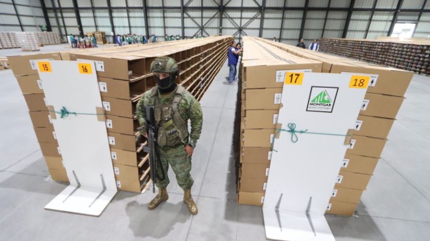 Elecciones Ecuador 2025: Despacho de Paquetes Electorales