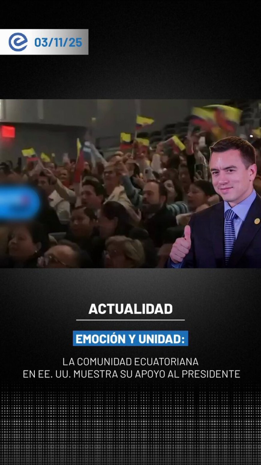 Daniel Noboa Recibido con Honores por Ecuatorianos en Nueva York
