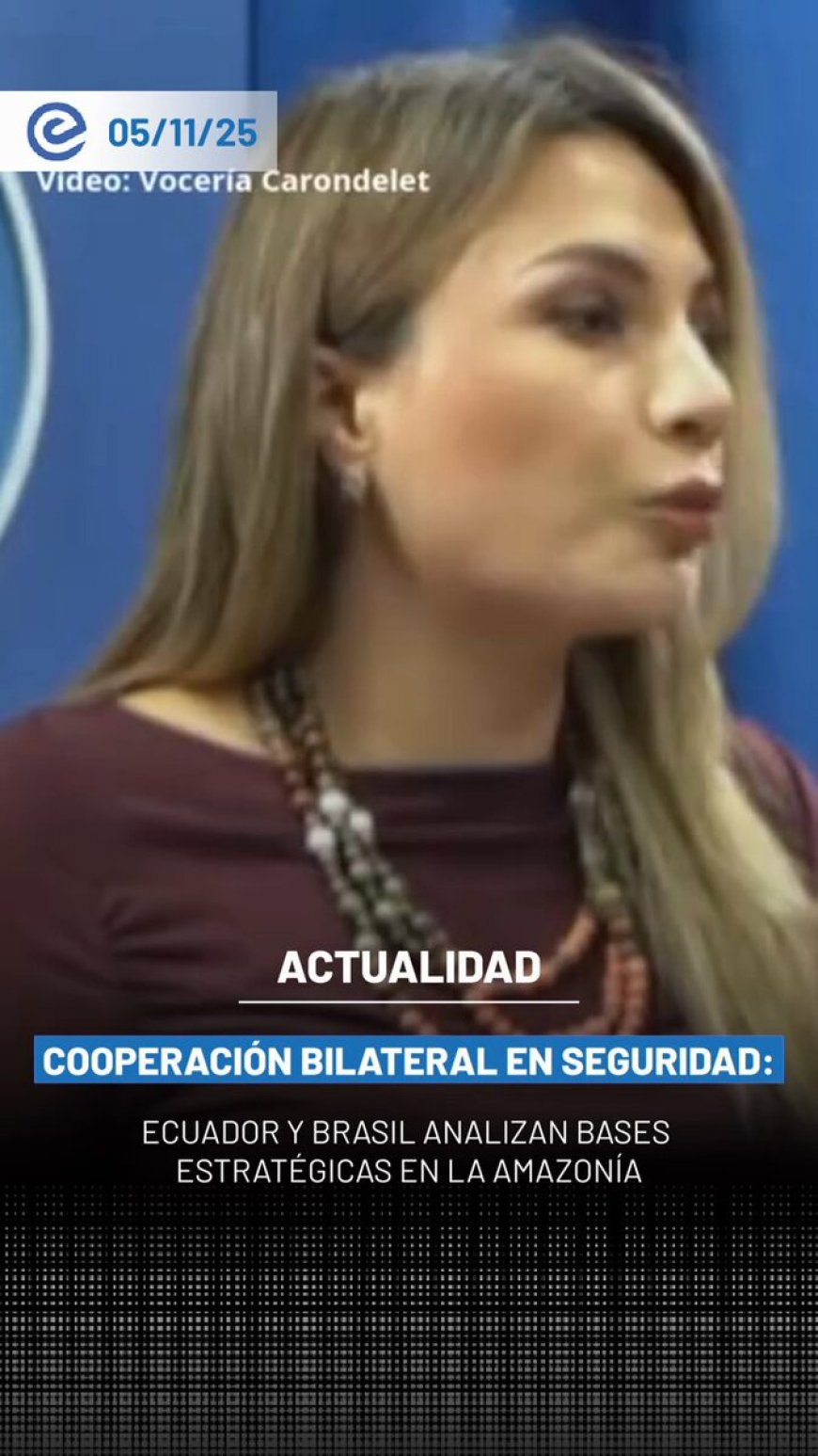 Carolina Jaramillo: Posible Instalación de Bases Extranjeras en Ecuador