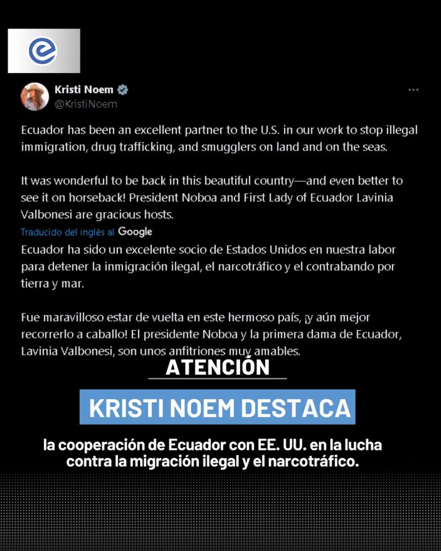 Ecuador, socio ejemplar de EE.UU. en la lucha contra la migración y el narcotráfico