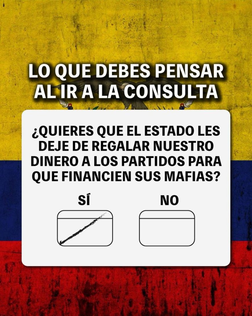 🔵 SÍ, porque el dinero del pueblo debe volver al pueblo. No más millones para los políticos, que ese dinero se use para escuelas, hospitales y seguridad. SÍ por ti, por todos 🇪🇨❤️