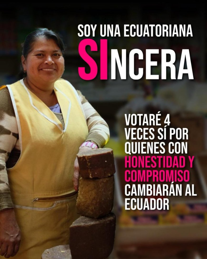 Ecuatorianos llamados a votar SÍ en consulta popular