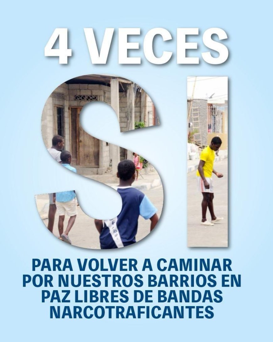 Consulta Popular: Ecuatorianos votarán por la seguridad y la paz