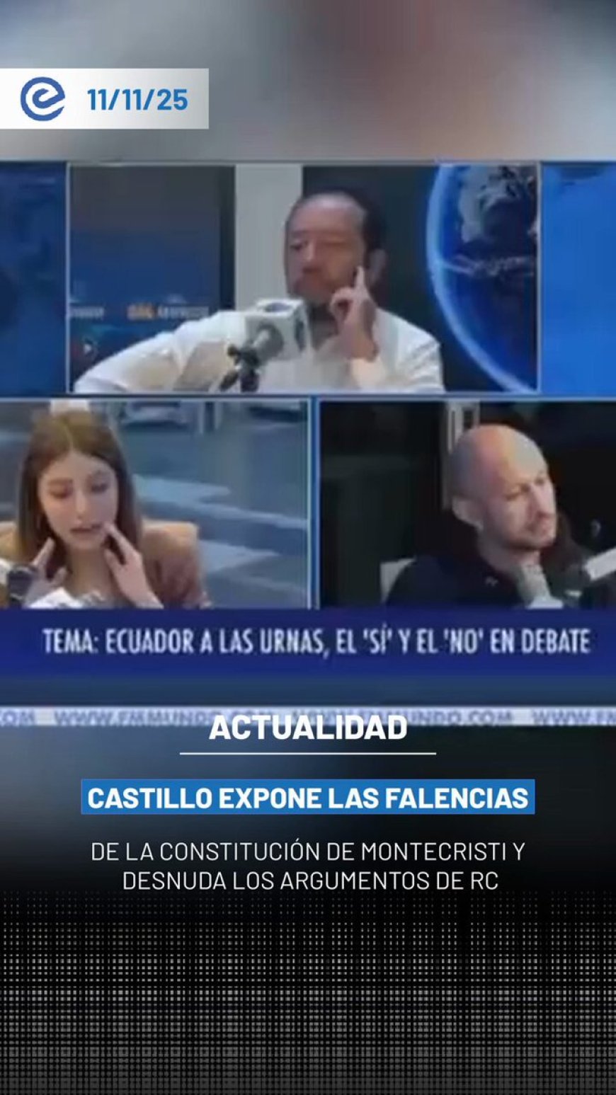🔵 En pleno debate, el asambleísta de ADN, Andrés Castillo, dejó sin palabras a Jahiren Noriega (RC) al leerle el artículo 77 de la Constitución, que establece que la prisión preventiva no debe ser la regla general para los delincuentes.
