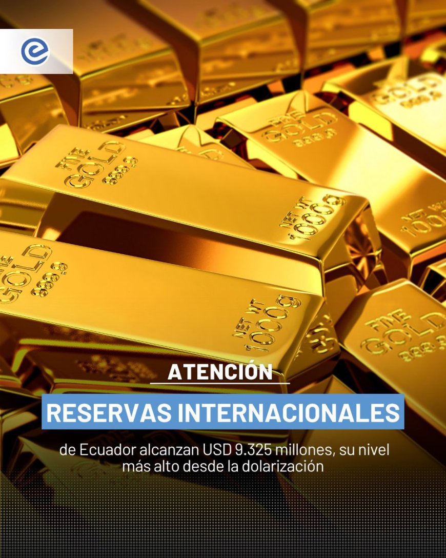 Récord histórico: Reservas internacionales del Ecuador alcanzan máximo desde la dolarización