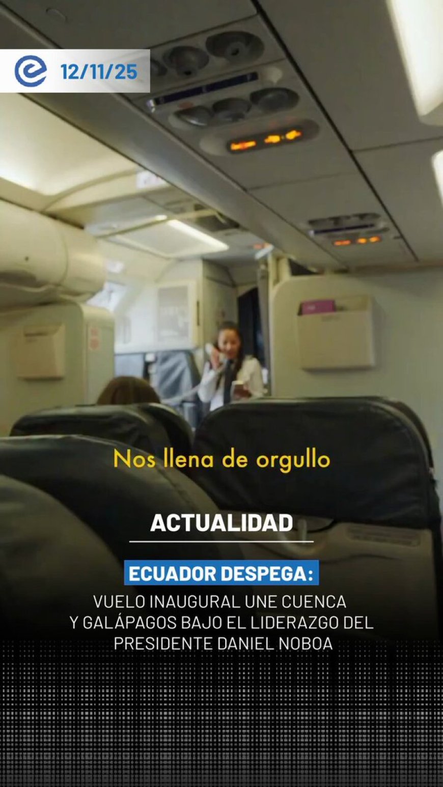Vuelo inaugural Cuenca - Galápagos impulsa turismo y desarrollo en Ecuador