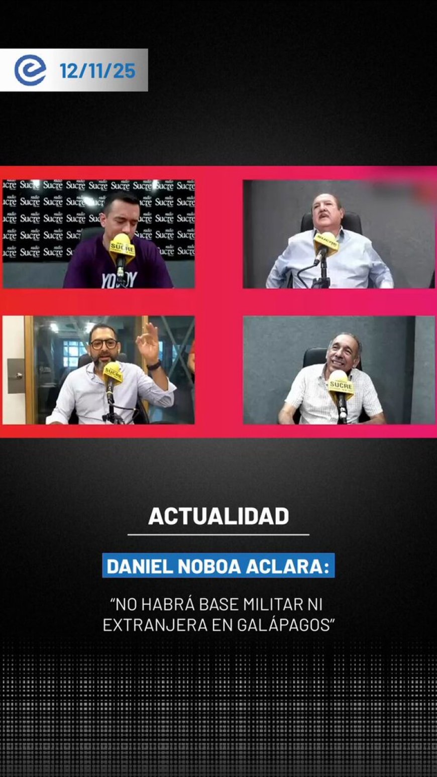 Daniel Noboa descarta bases extranjeras en Galápagos: Centro de control contra pesca ilegal