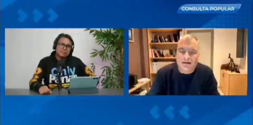 Ex presidente, profugo de justicia ecuatoriana afirma que: "La participación de jovenes no es algo fundamental para hacer una nueva constitución"