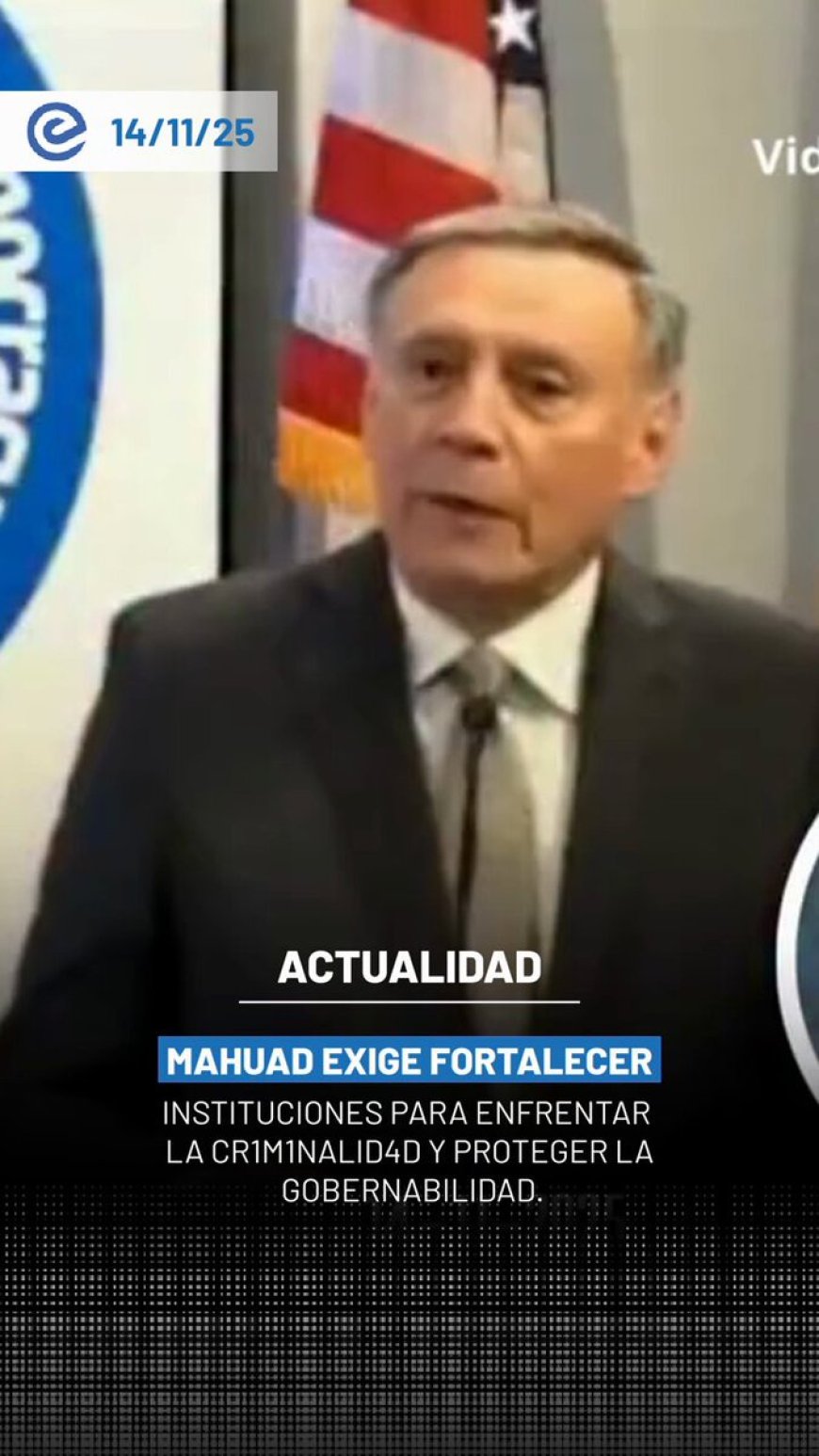 Jamil Mahuad critica la seguridad en el gobierno de Rafael Correa