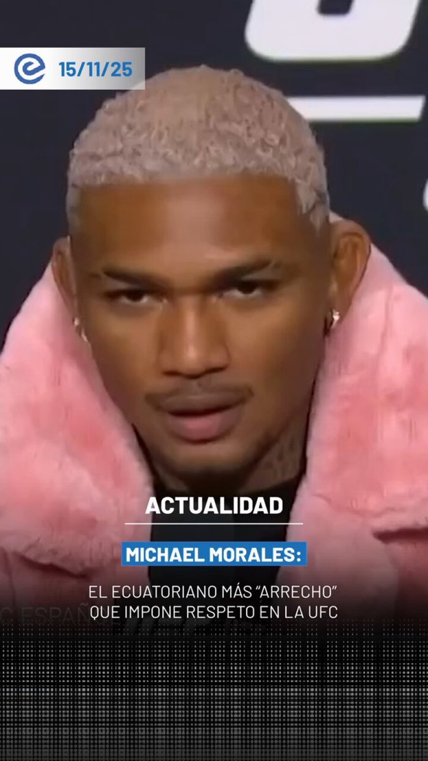 Michael Morales y su 'gangster': el término que identifica al peleador ecuatoriano en la UFC