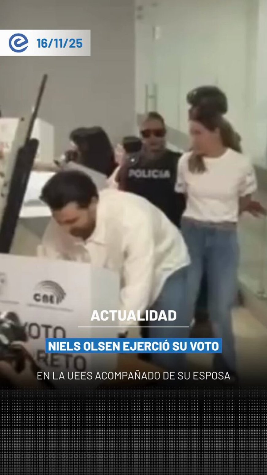 Niels Olsen vota en la UEES y llama a respaldar el 'cambio'
