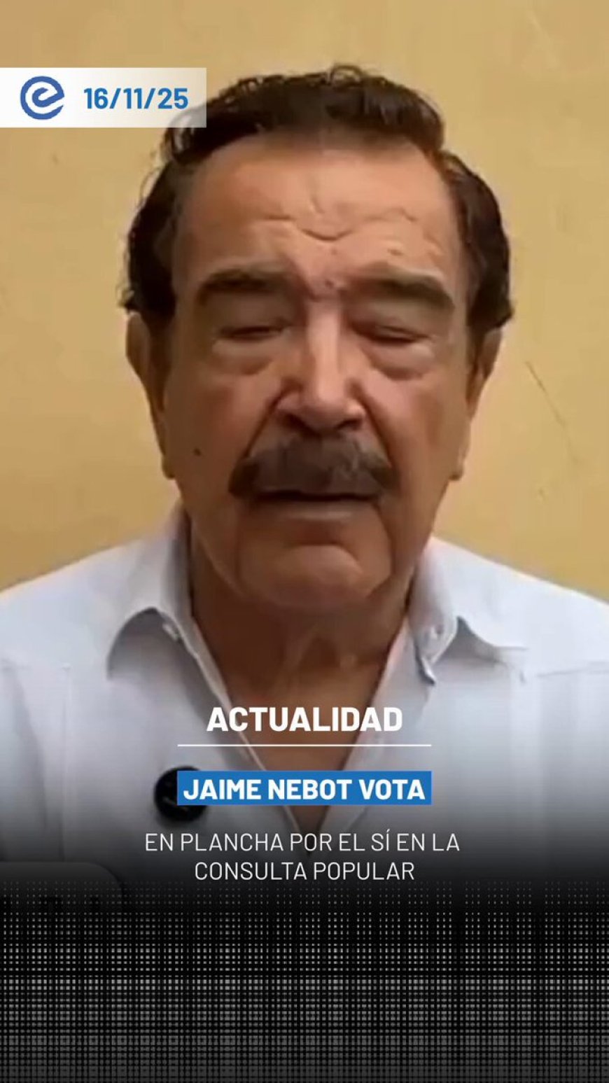 Jaime Nebot respalda el Sí en la Consulta Popular